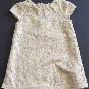 H&M Toddler Girls 2-3y Gold Lace Dress